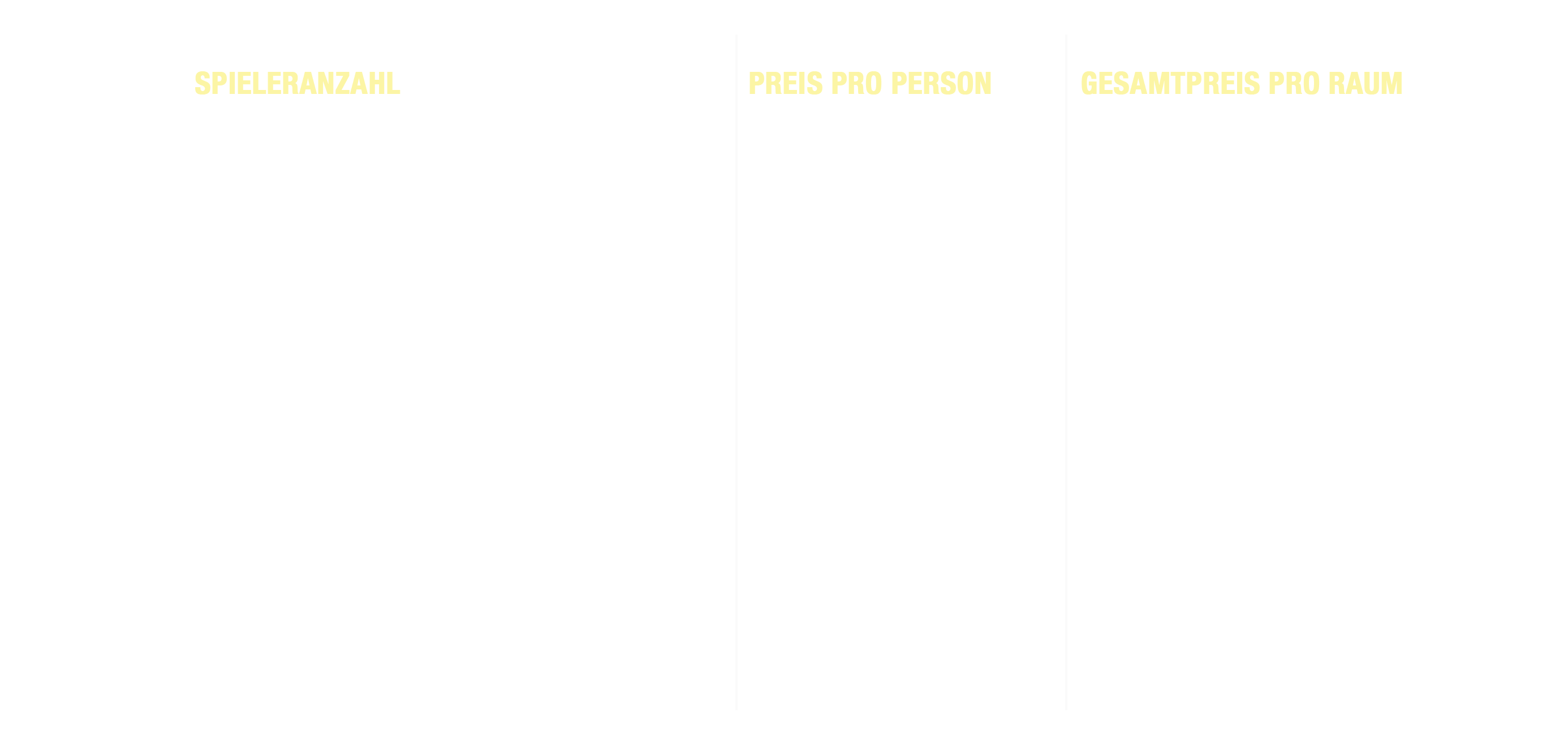 Preisliste Escape 1 indoorGAMES